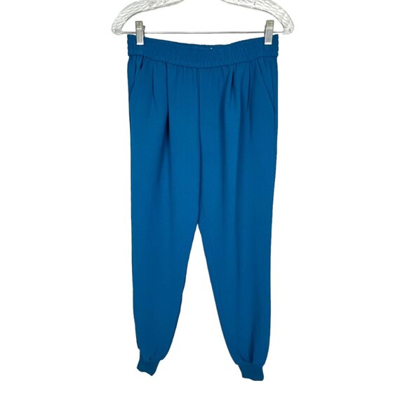Joie Womens Mariner B Blue Crepe Track Pants Joggers Pull On Tapered size XS - Picture 2 of 11